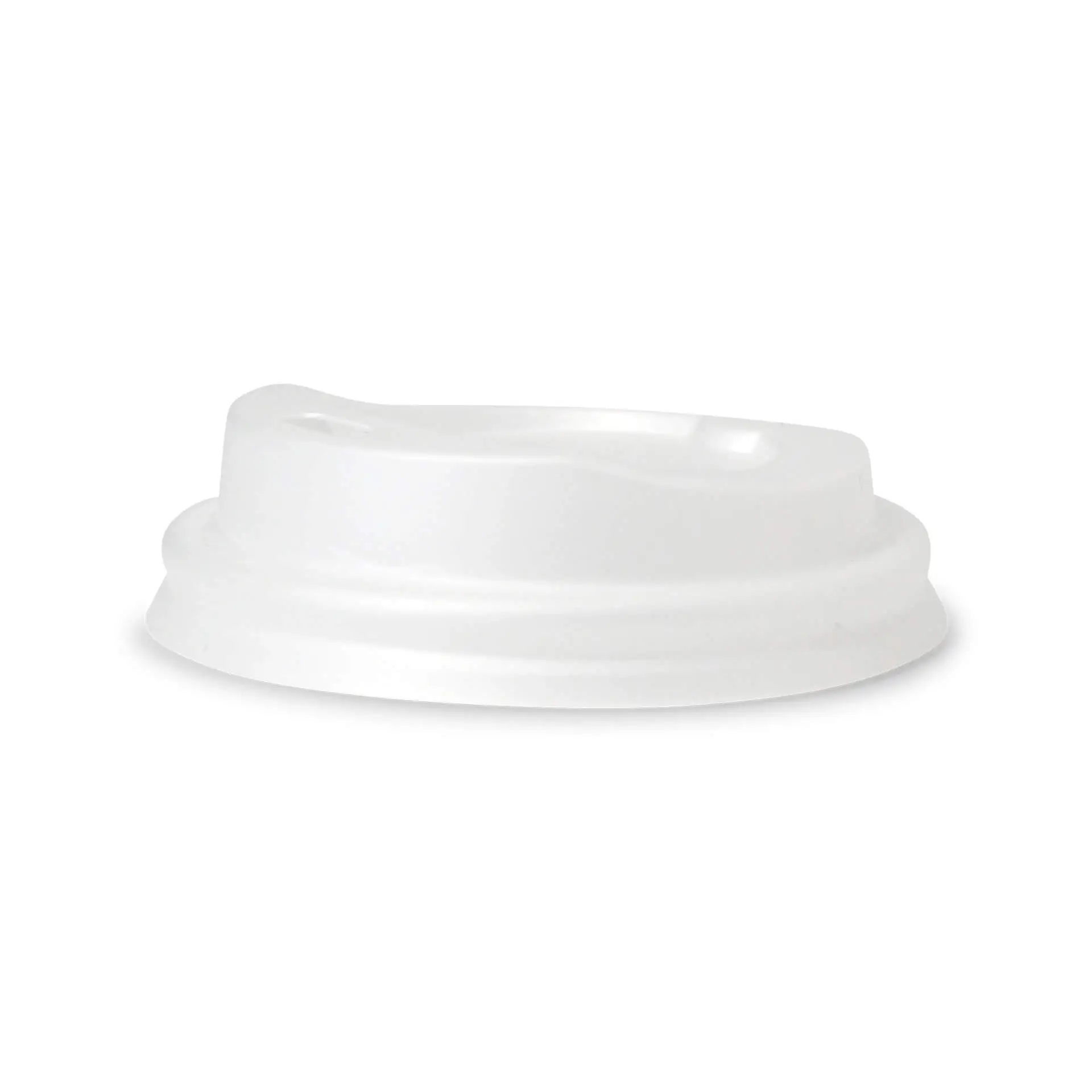 CPLA lid Ø 62 mm, white, drinking hole