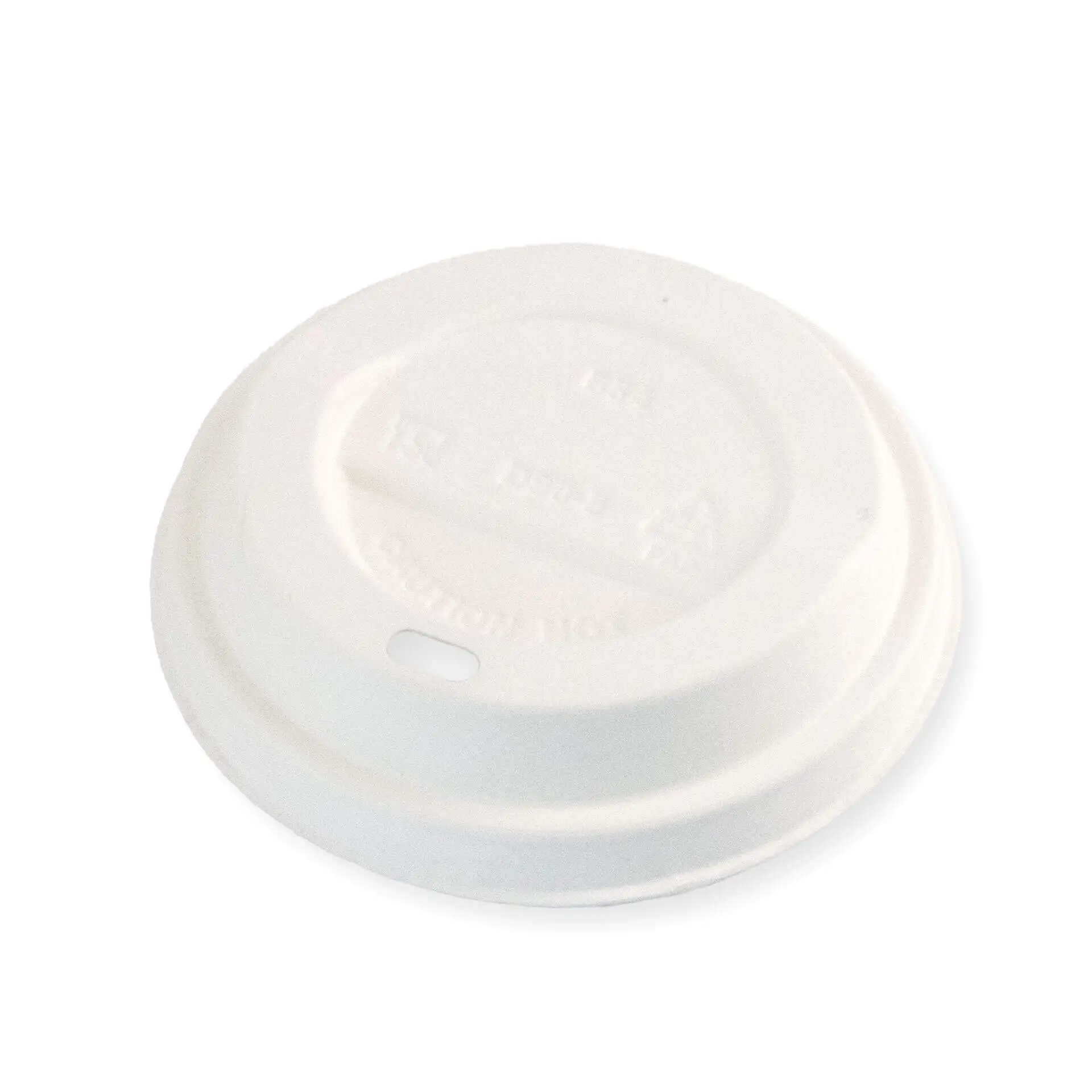 Paper lids Ø 90 mm, white, drinking opening