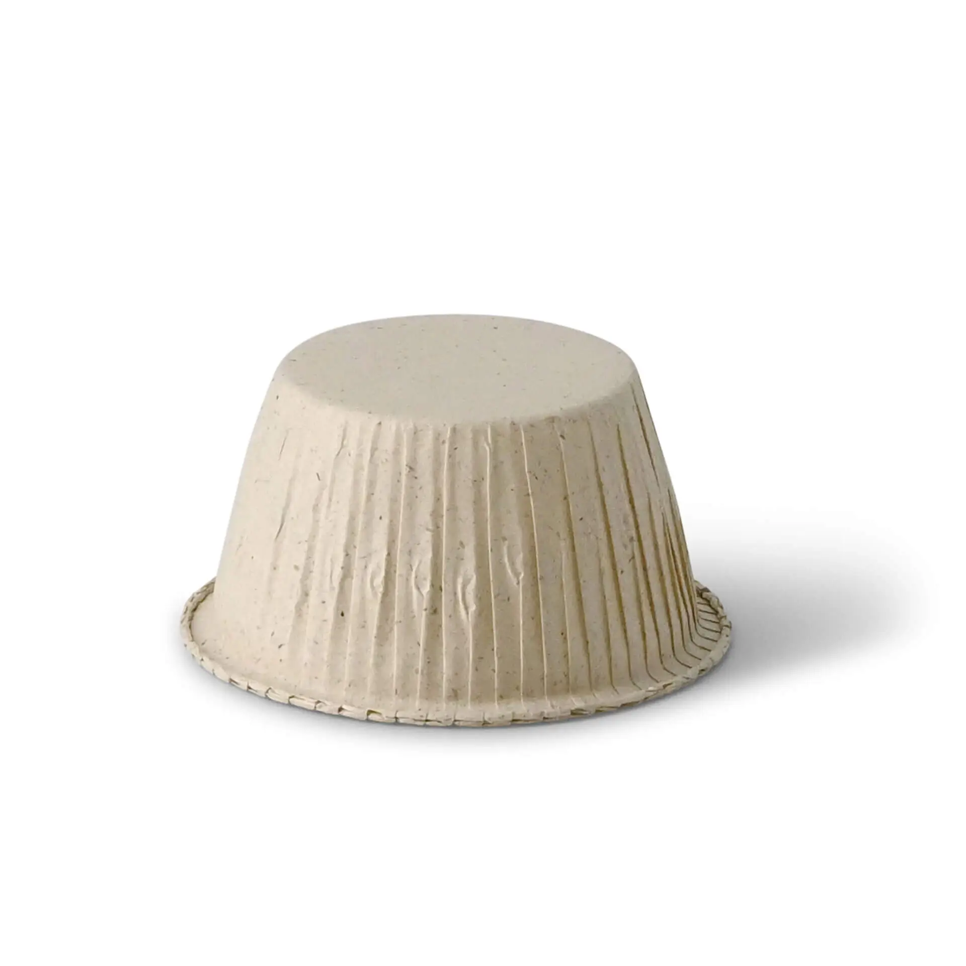 Grass paper cupcake liners ∅ 5 cm, round, brown