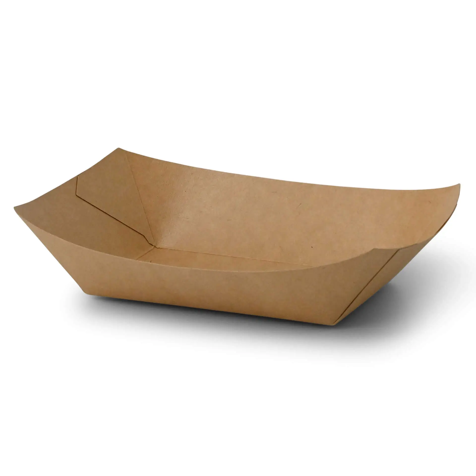 Cardboard-snack trays 500 ml, 20,5 x 14 x 3 cm, brown