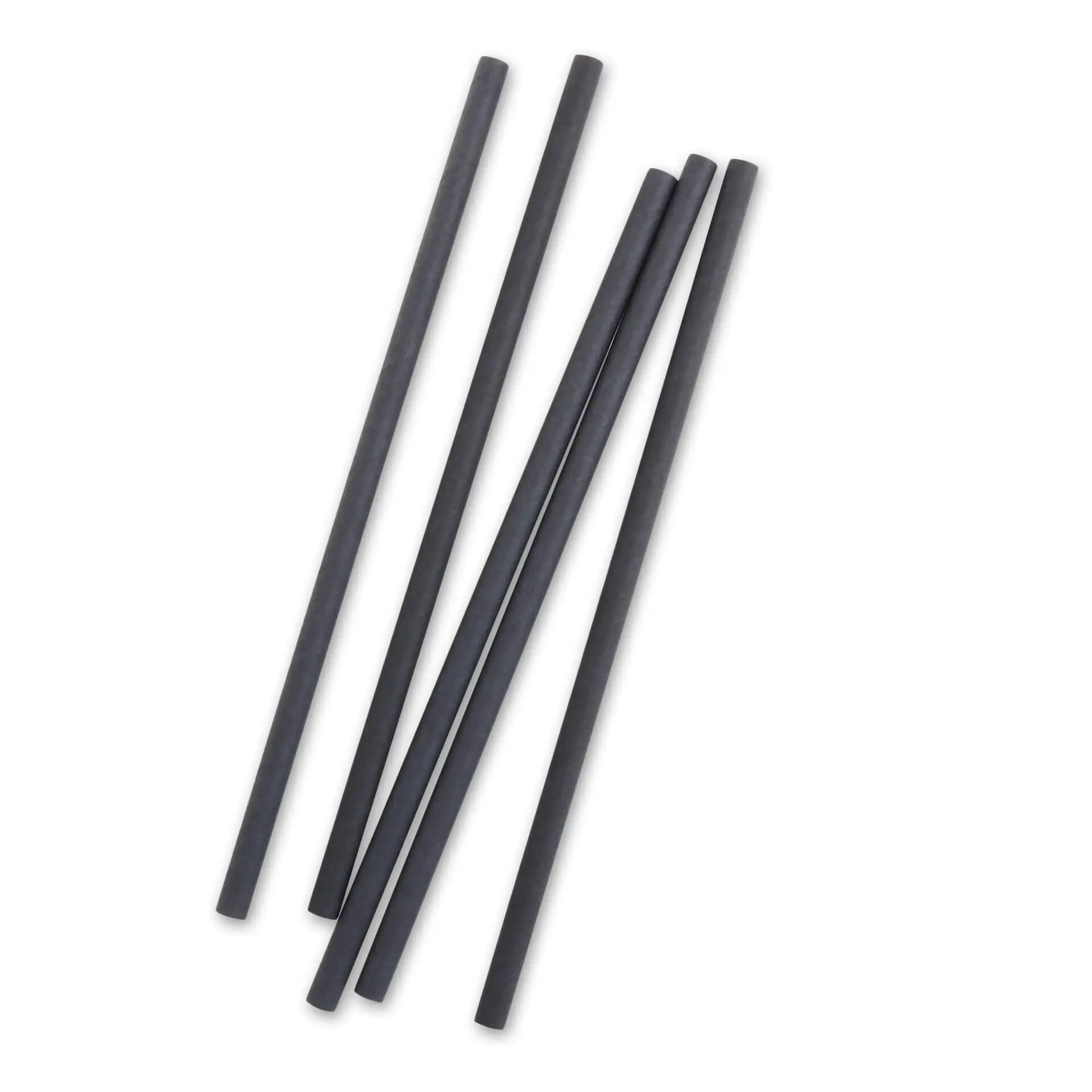 23 cm, Ø 0.8 cm Paper-jumbo-straws, black