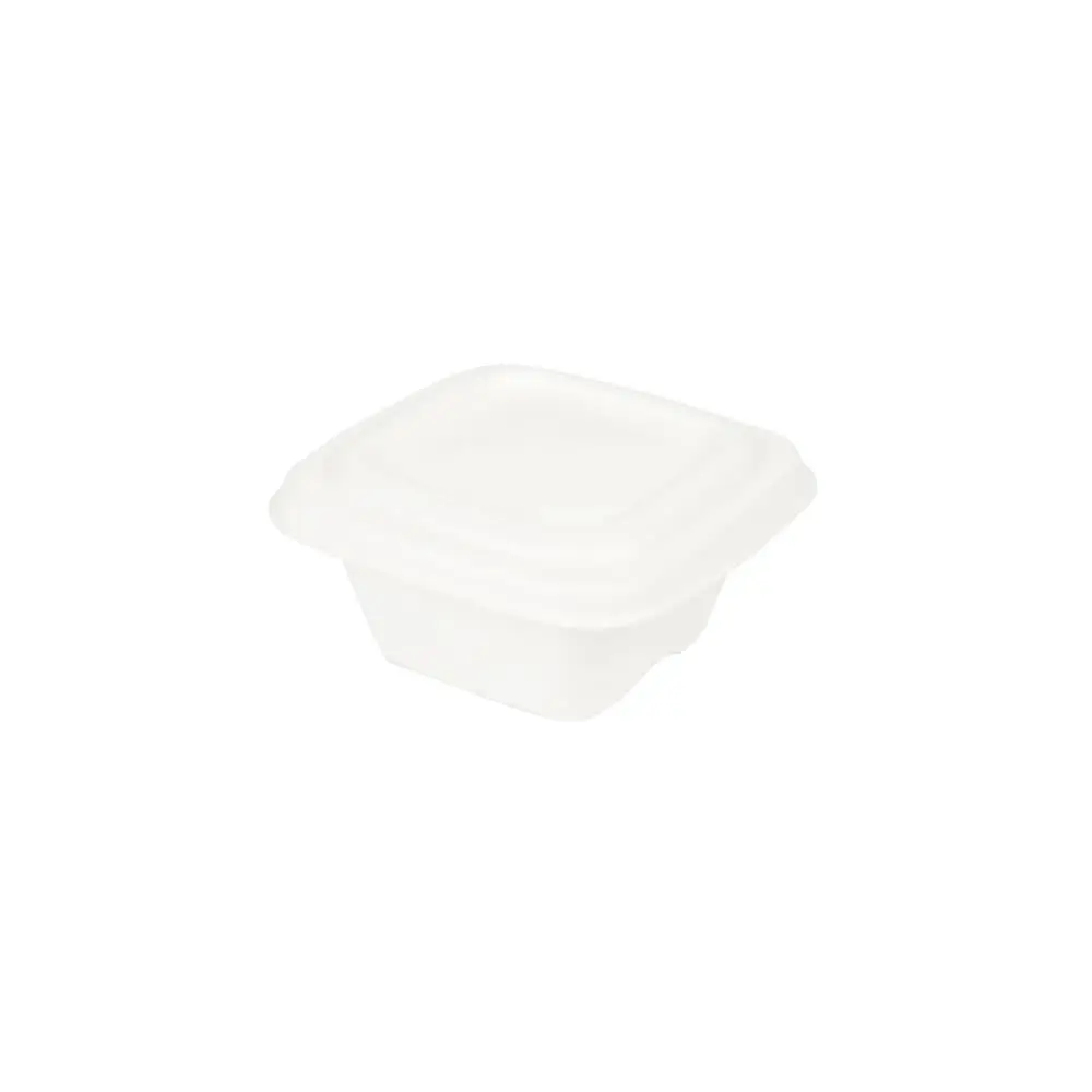 Sugarcane-portion cups 100 ml, 80 x 80 x 37 mm, square