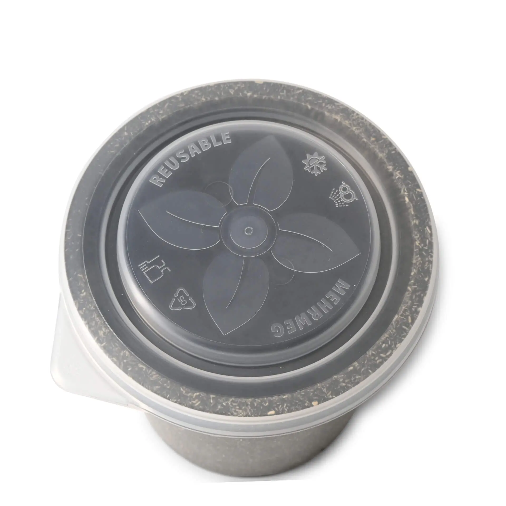 Reusable lids "merways Cup" Ø 95 mm, PP, transparent