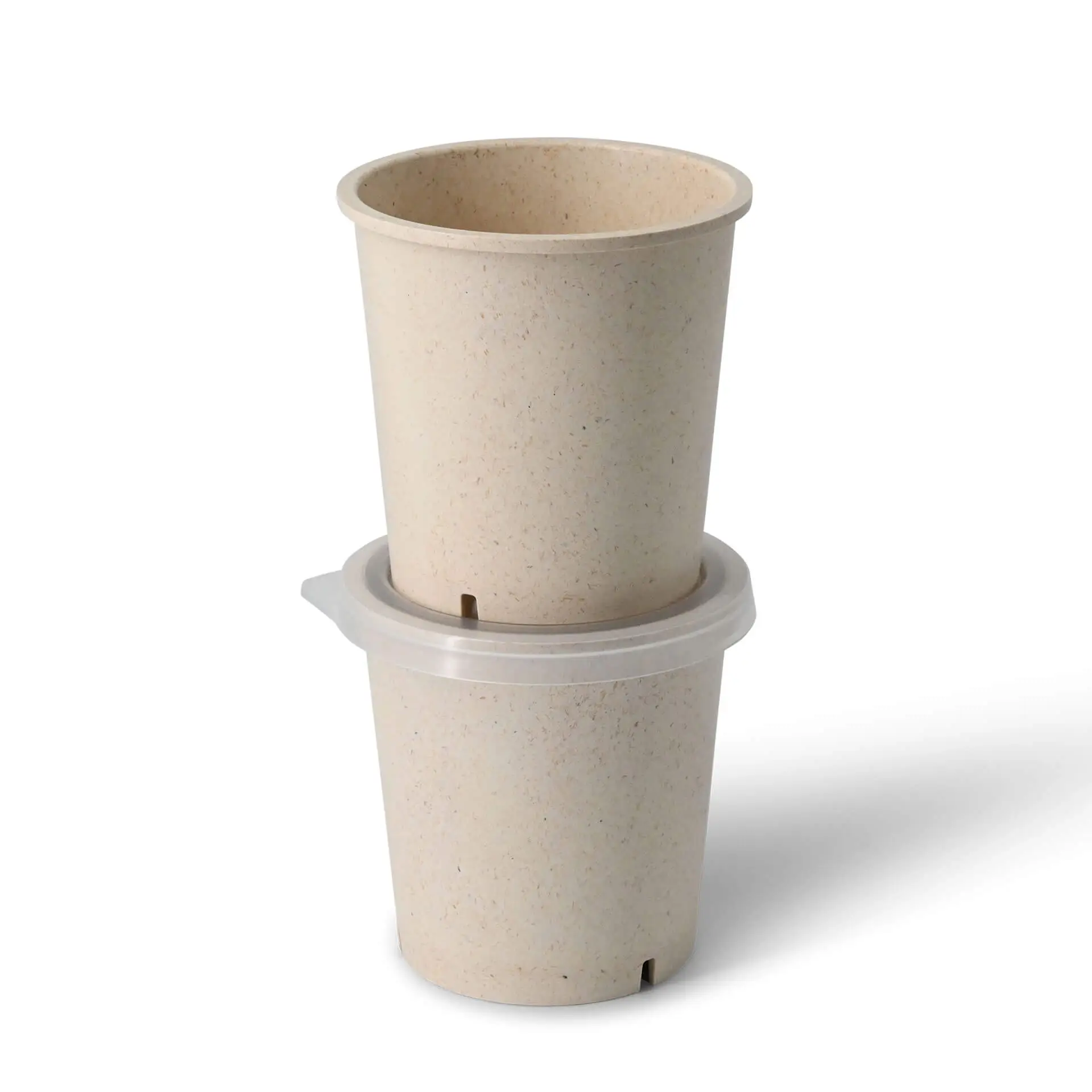 Reusable cups "merways Cup" 400 ml, Ø 95 mm, cashew / creamy white