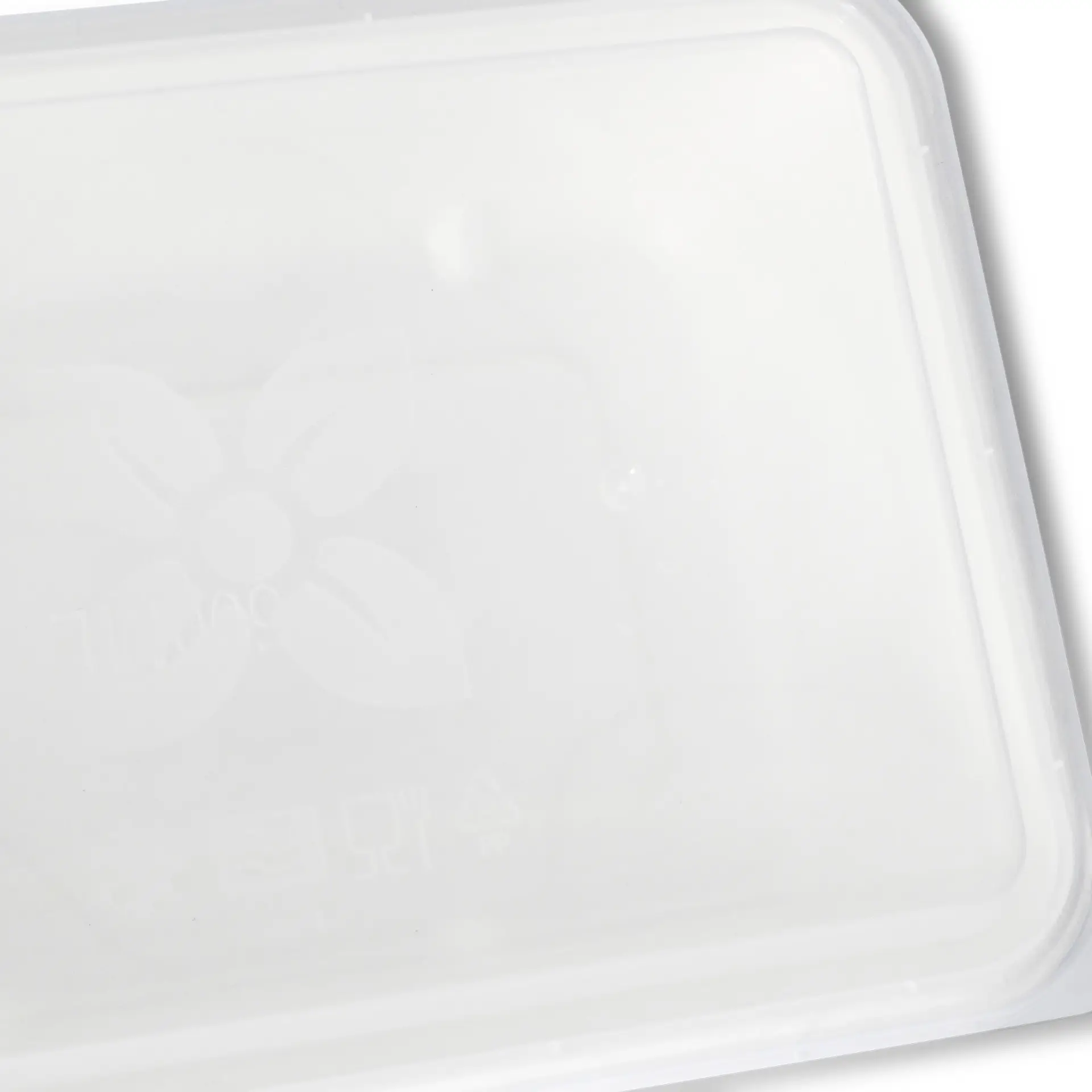 PP-lids 17 x 12 cm, clear, rectangular