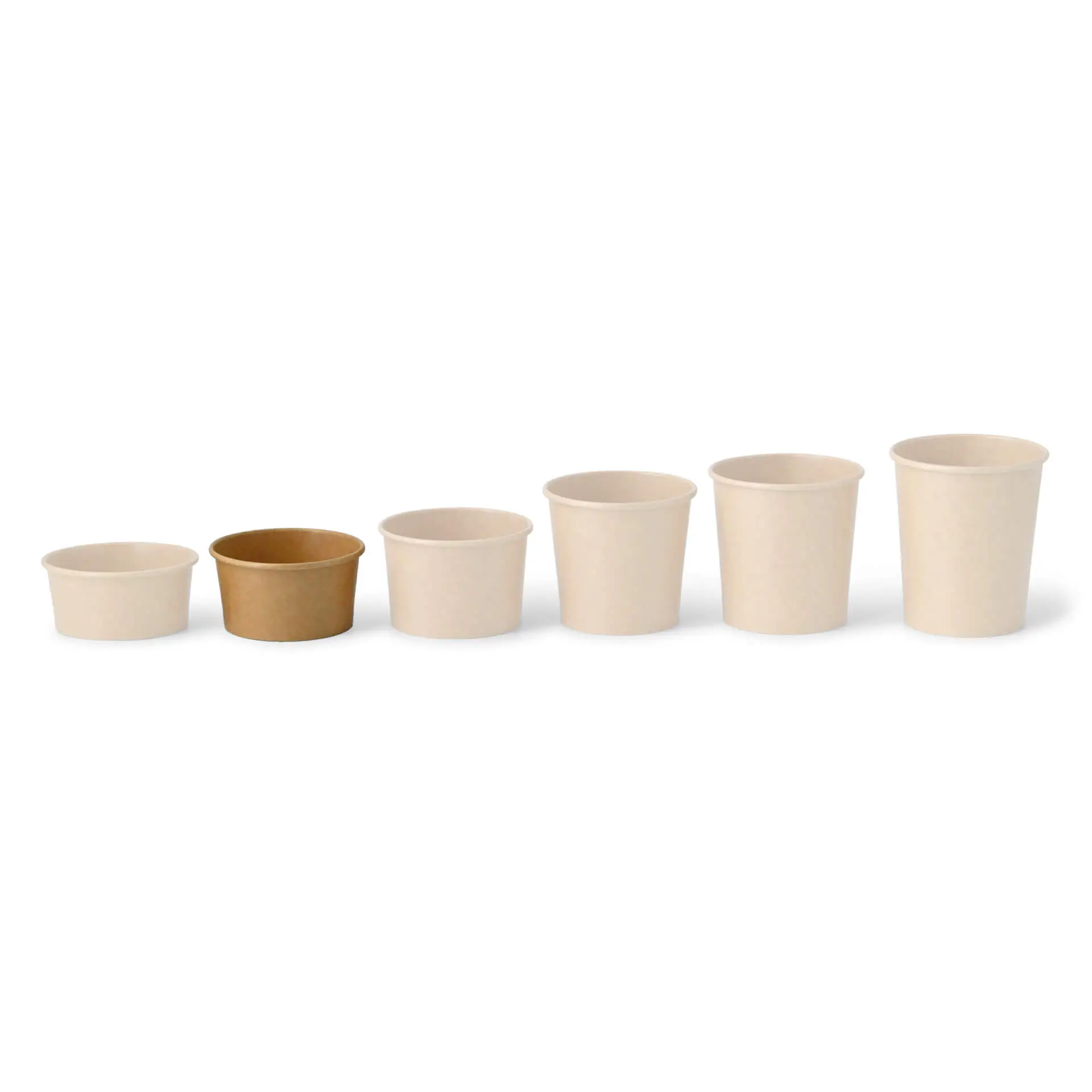 6 oz, max. 7.5 oz Paper cups ice cream S (coated), Ø 92 mm, brown