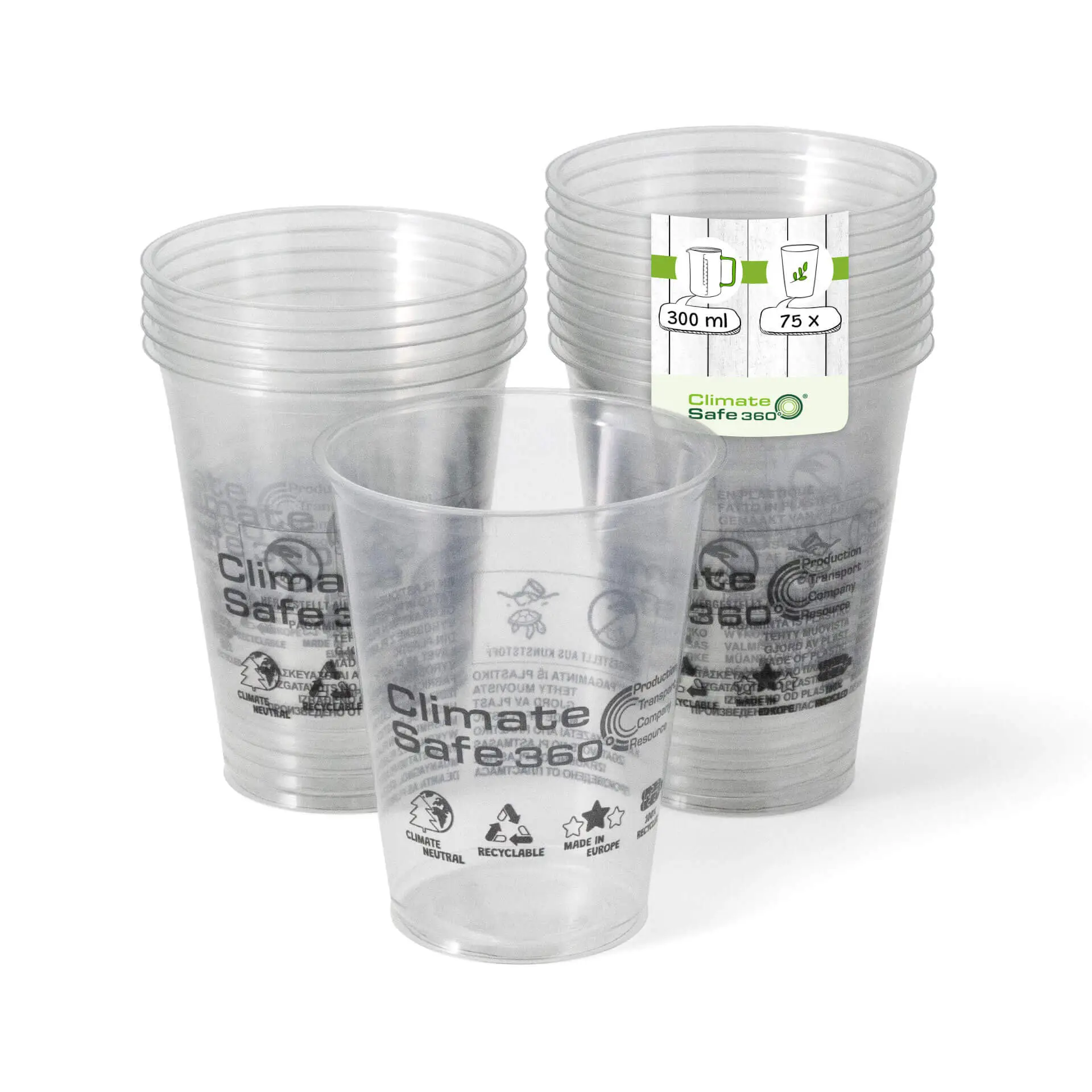 12 oz rPET-smoothie cups, Ø 90,5 mm