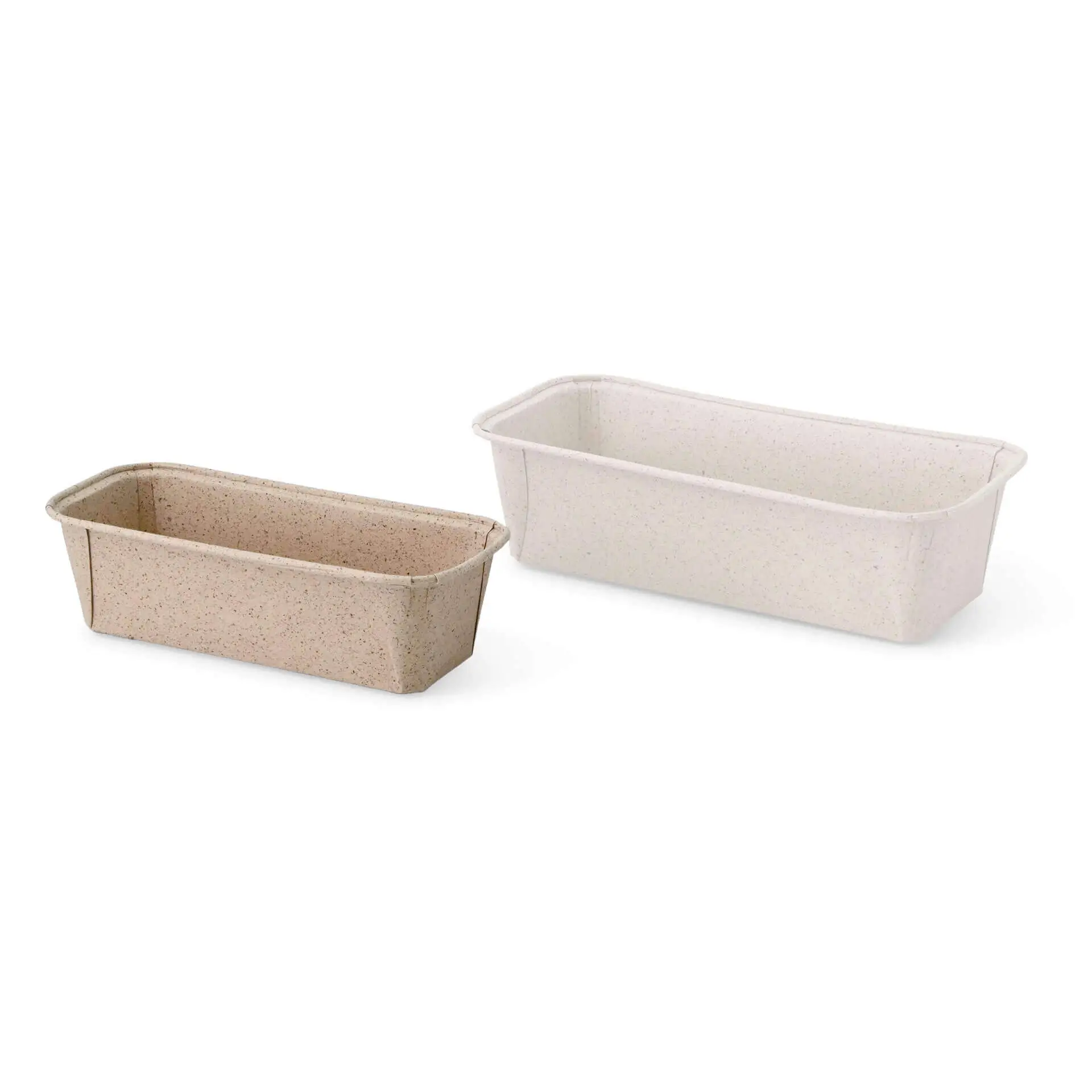 Cocoa paper baking moulds 16 × 5.5 × 5 cm, rectangular, brown