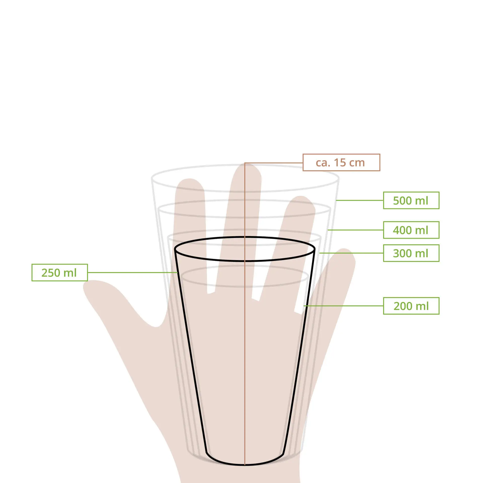 10 oz PLA clear cups, Ø 78 mm