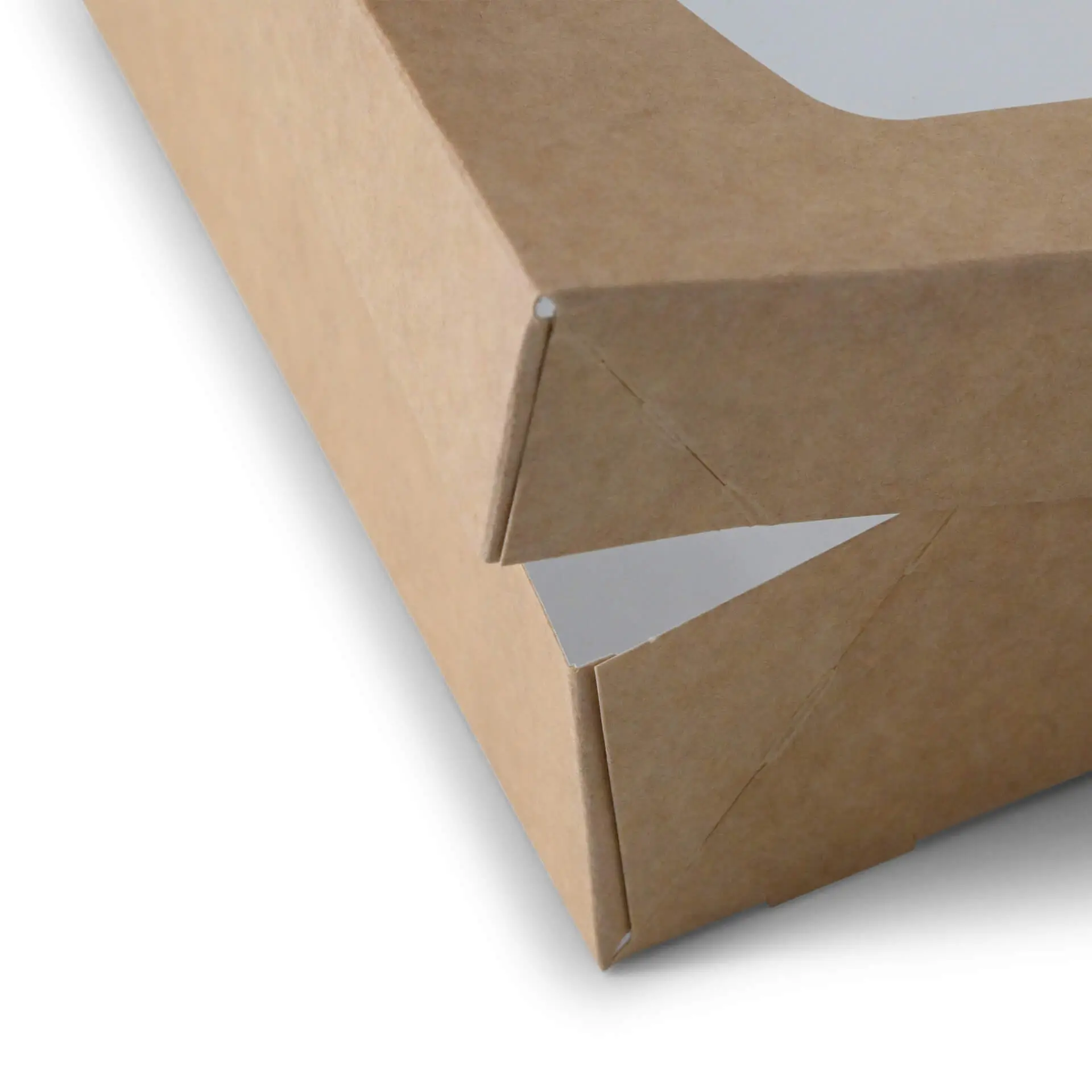 Cardboard-window boxes 20 x 12 x 4  cm, 900ml, cellulose-window, brown, foldable