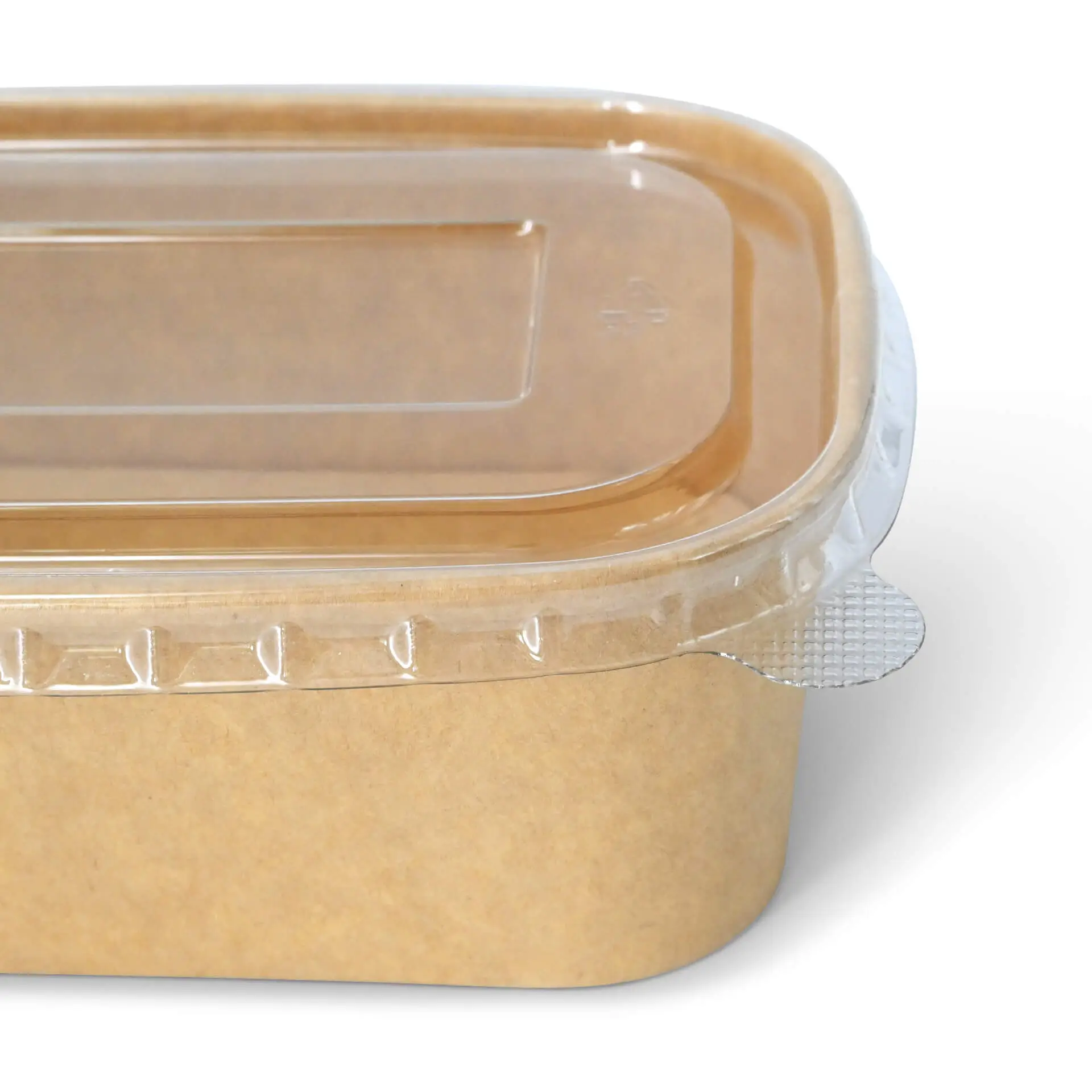 rPET-lids 17,5 x 12,5 cm, clear, rectangular