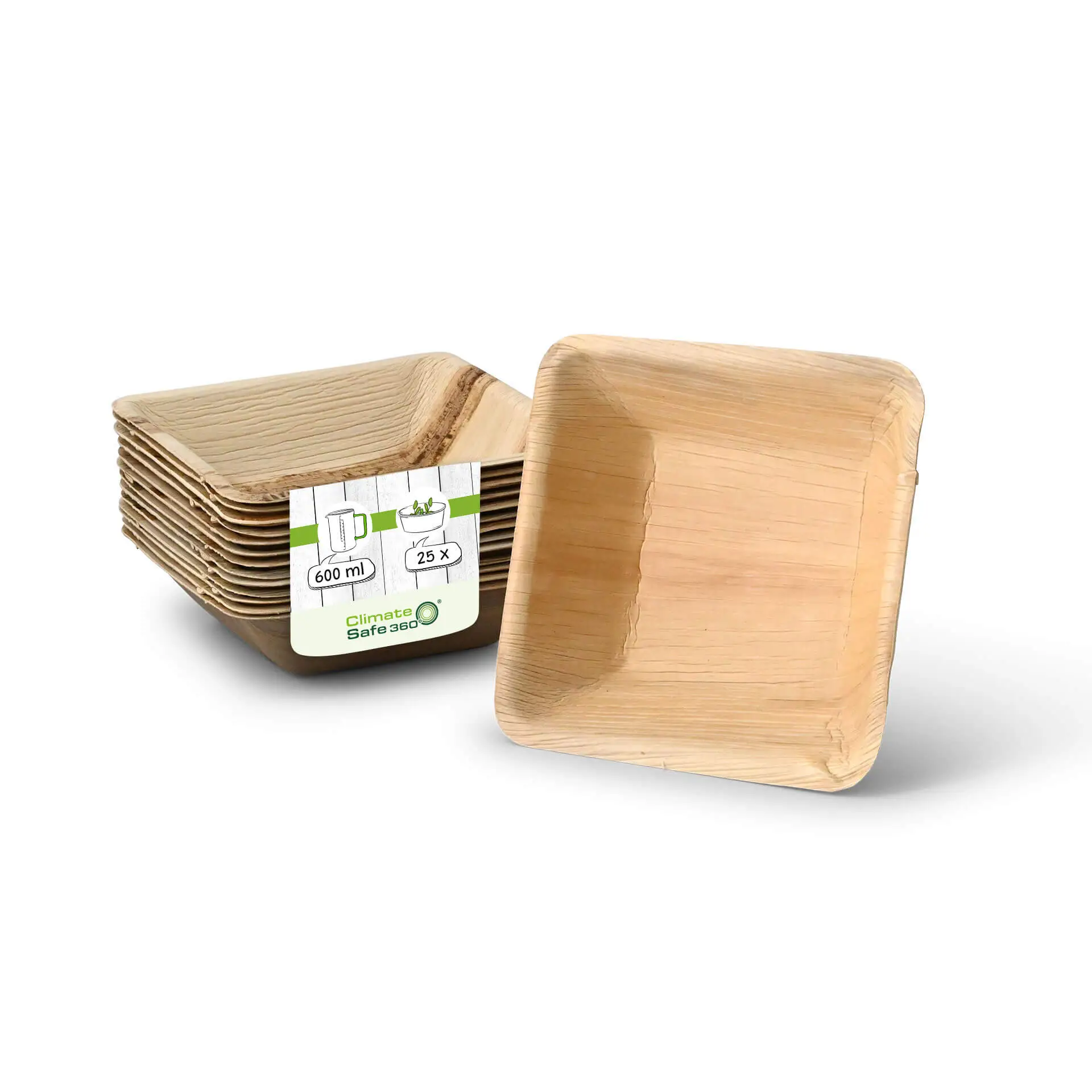 Palm leaf bowls "Palmware®" 600 ml, square