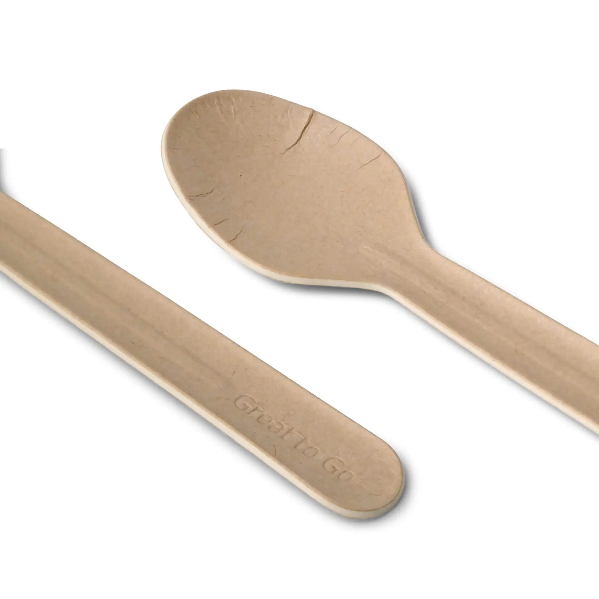 Paper tea spoon 11.5 cm, brown