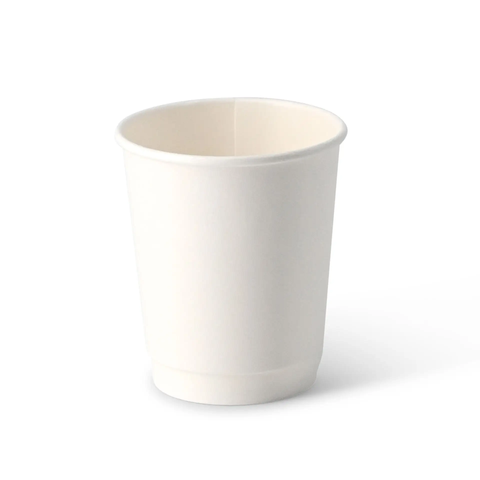 8 oz Take away coffee cups (coated), double-walled, Ø 80 mm, white