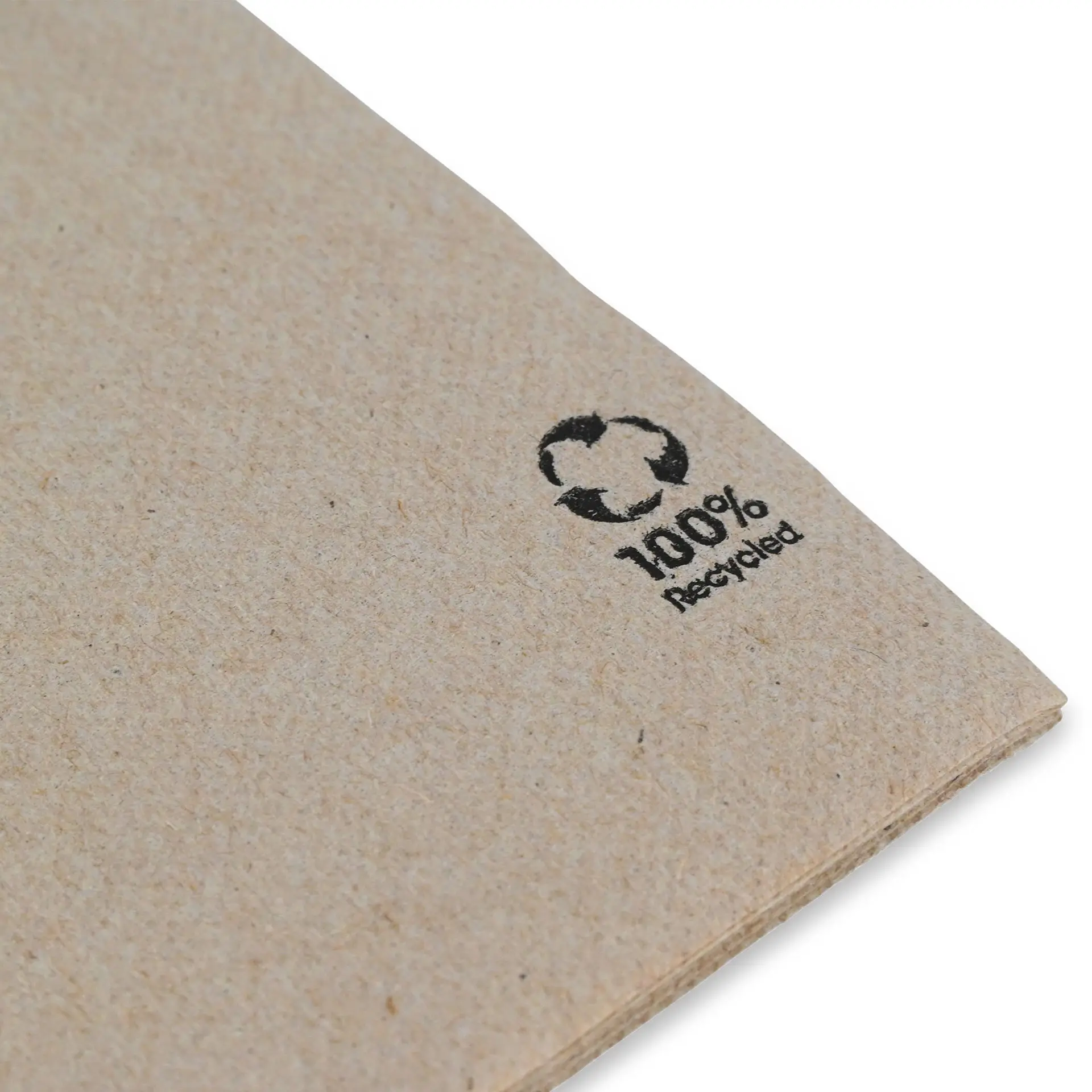 Napkins made of recycled paper (Premium) 40 x 40 cm, 2-ply, 1/8 fold, unbleached