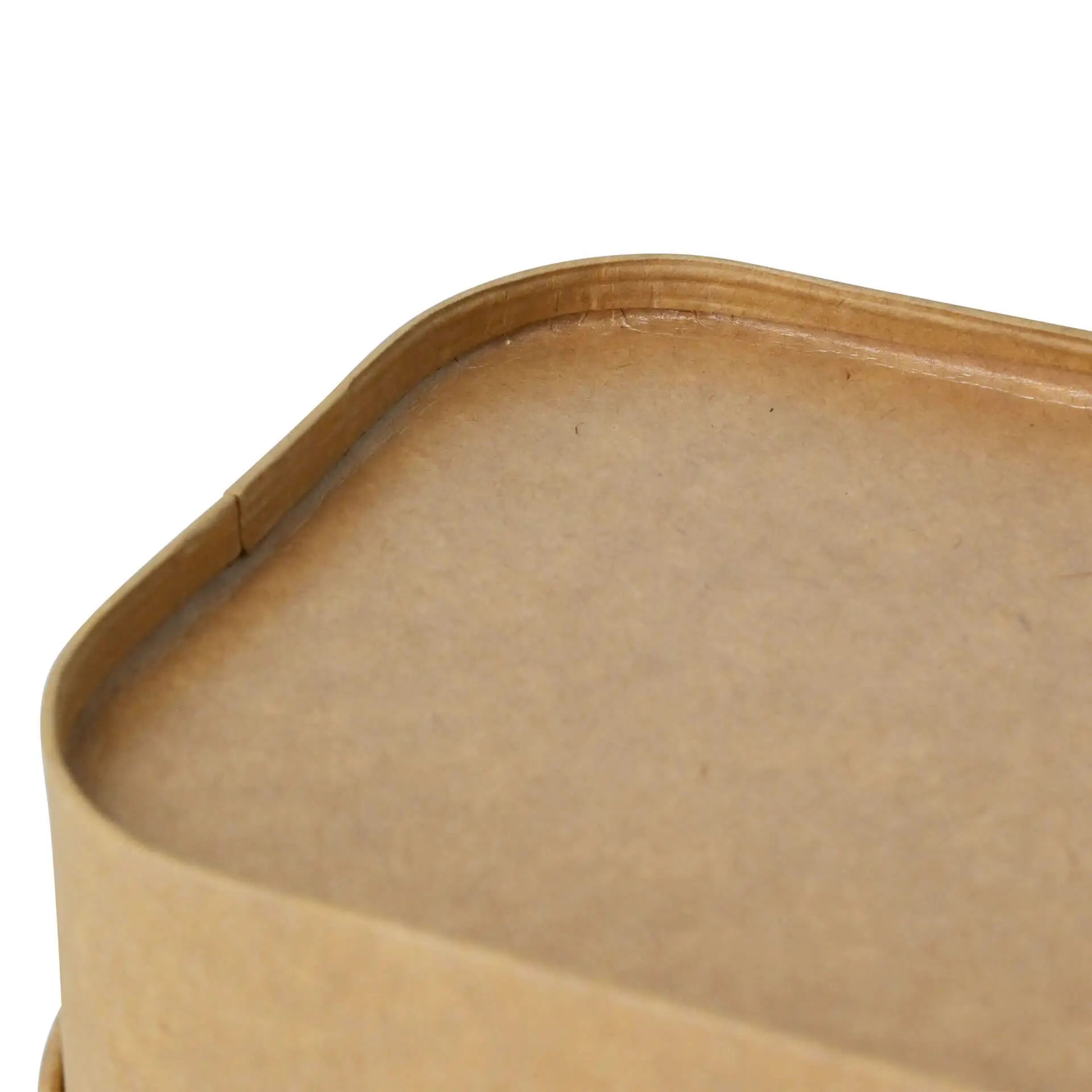 Cardboard-bowls 500 ml, 17,5 x 12,5 x 4 cm, brown, rectangular