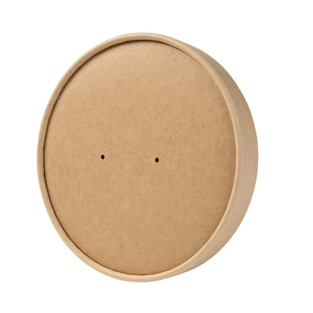 Cardboard-membrane lids Ø 150 mm, brown, PLA-coated