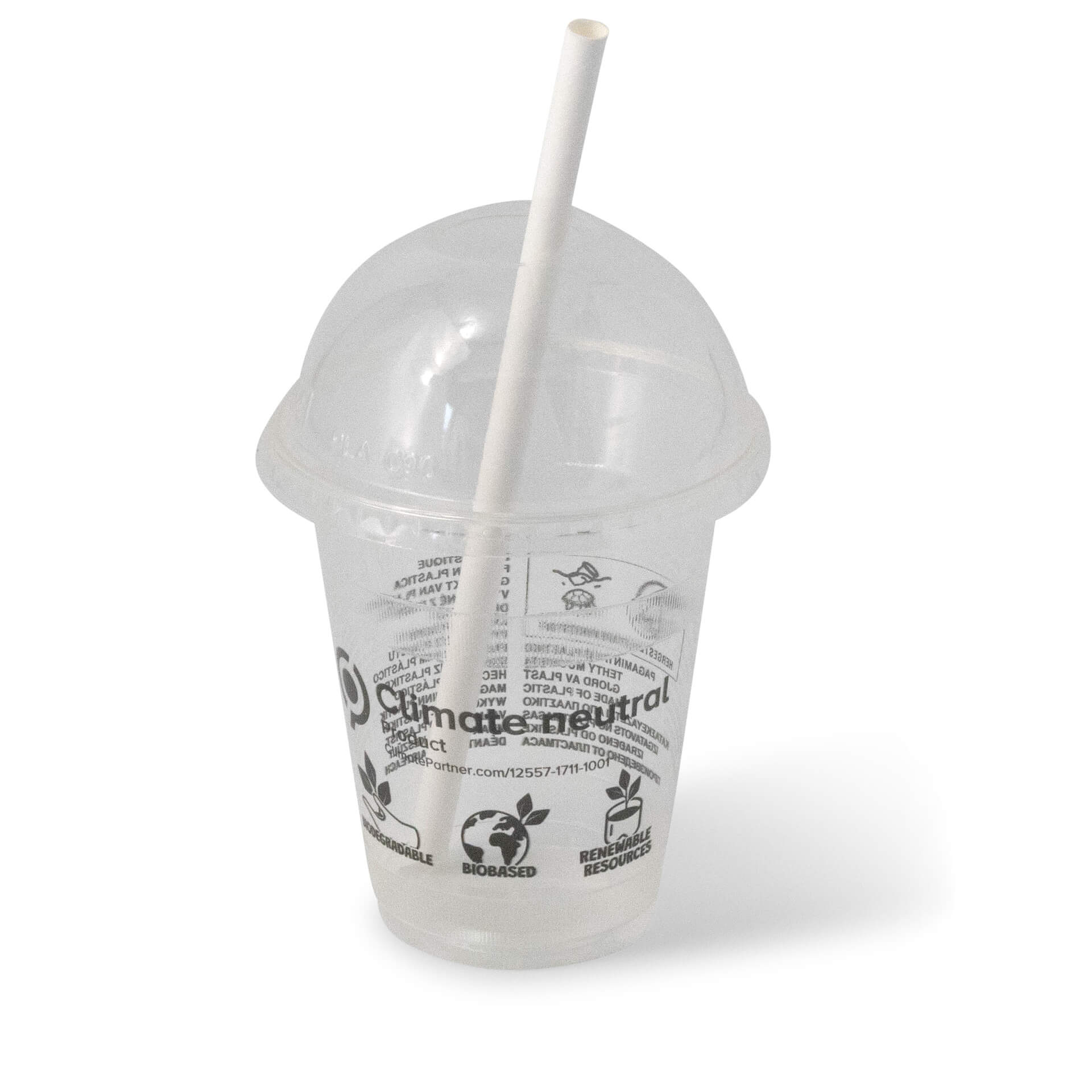 Smoothie Becher aus PLA 300 ml / 12 oz, Ø 96 mm