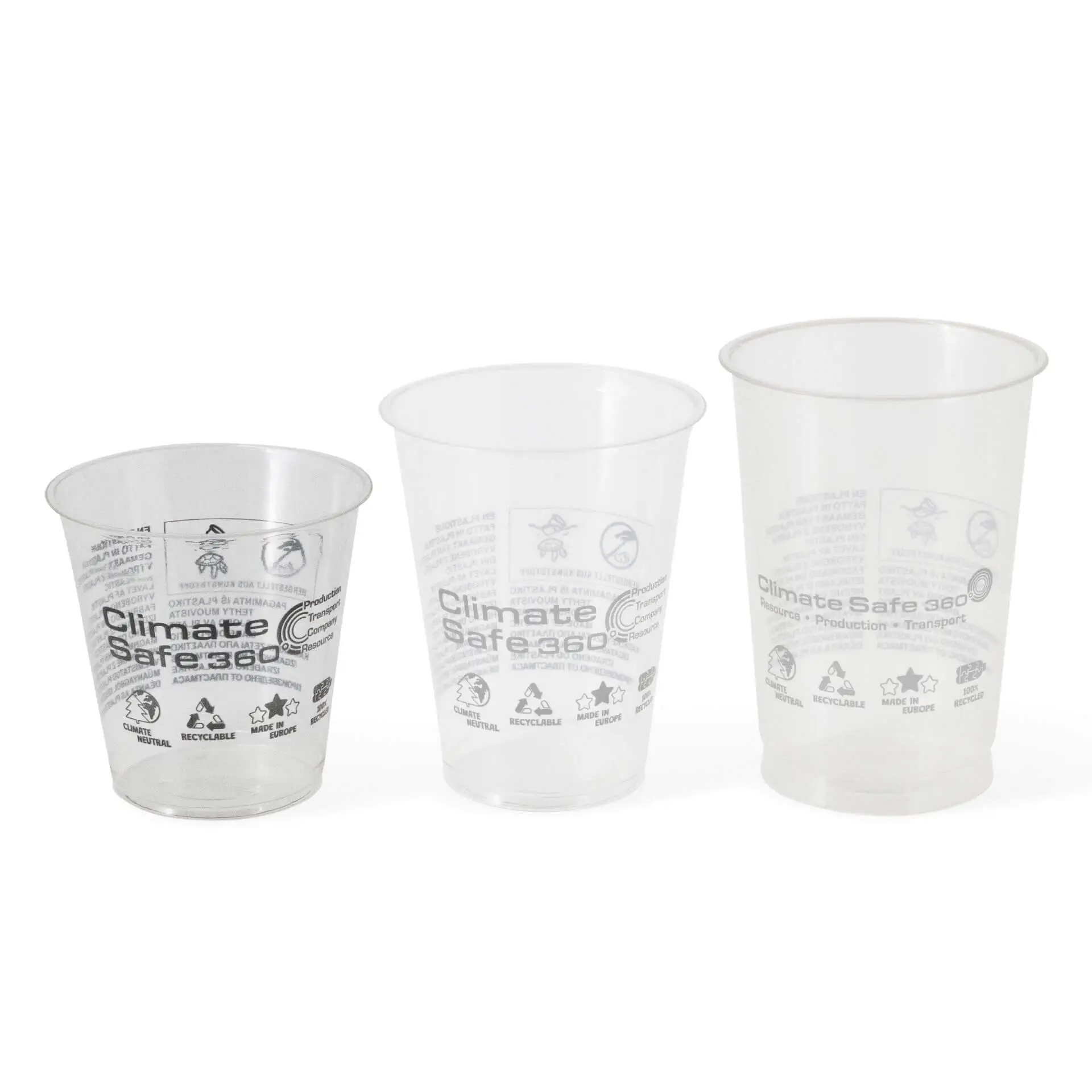 8 oz rPET-smoothie cups, Ø 90,5 mm, round