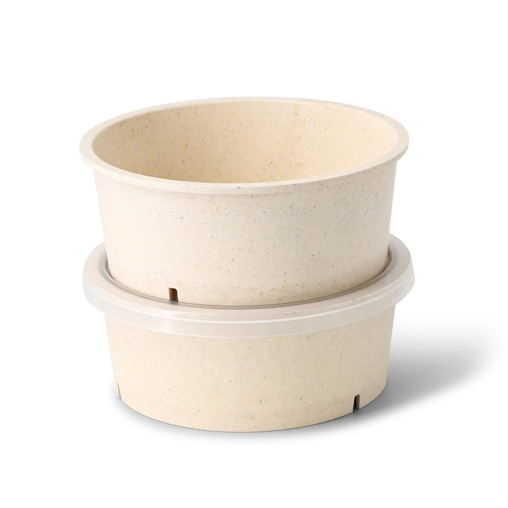 Reusable bowls "merways Bowl" 650 ml, Ø 150 mm, cashew / creamy white