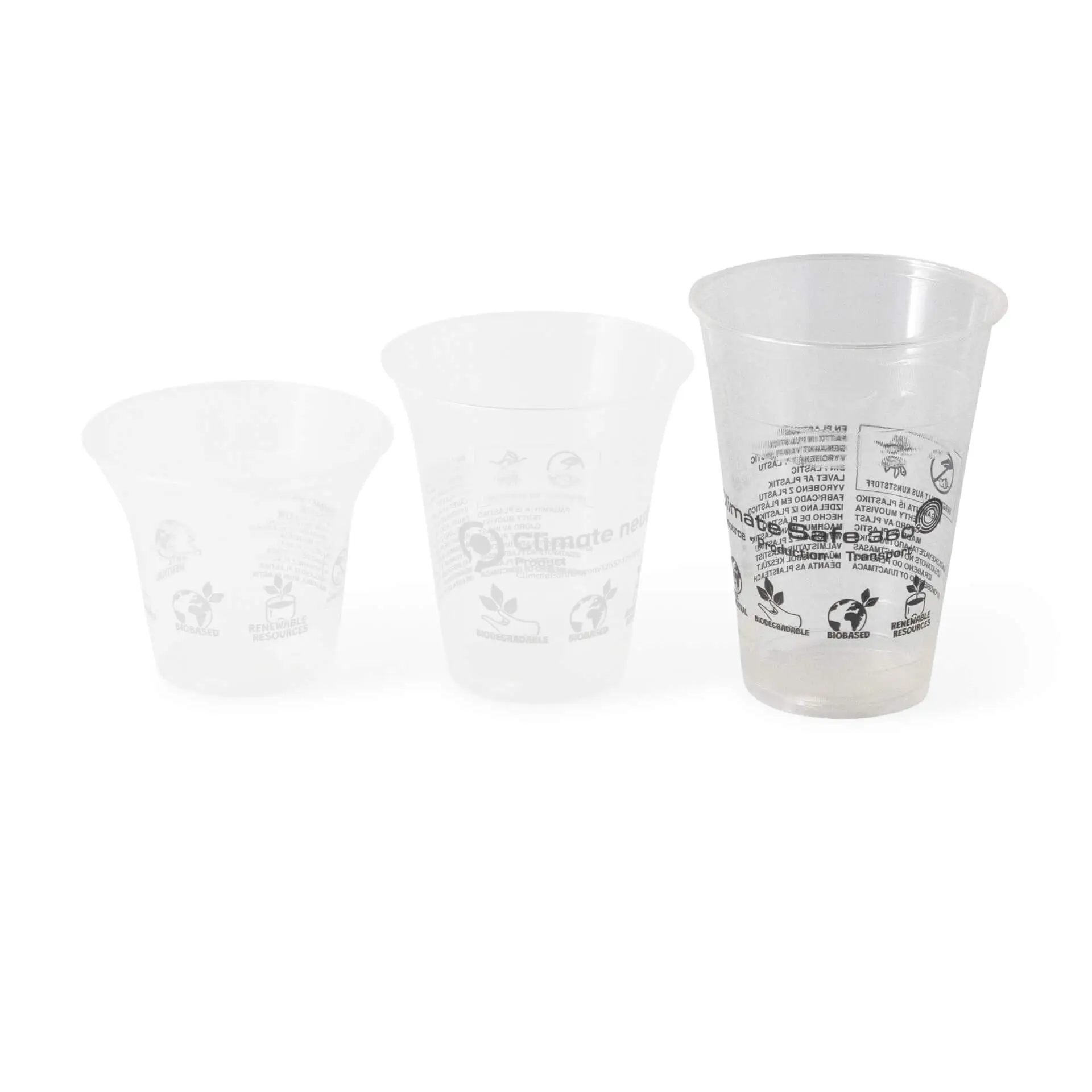 16 oz PLA smoothie cups, Ø 96 mm