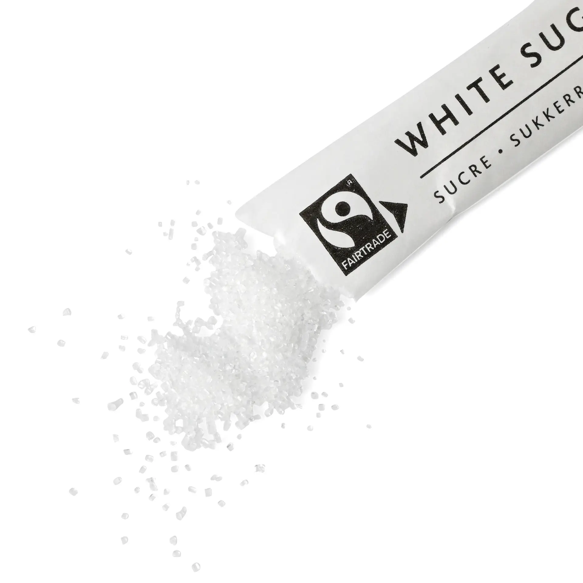 Fair trade sugar sticks, white