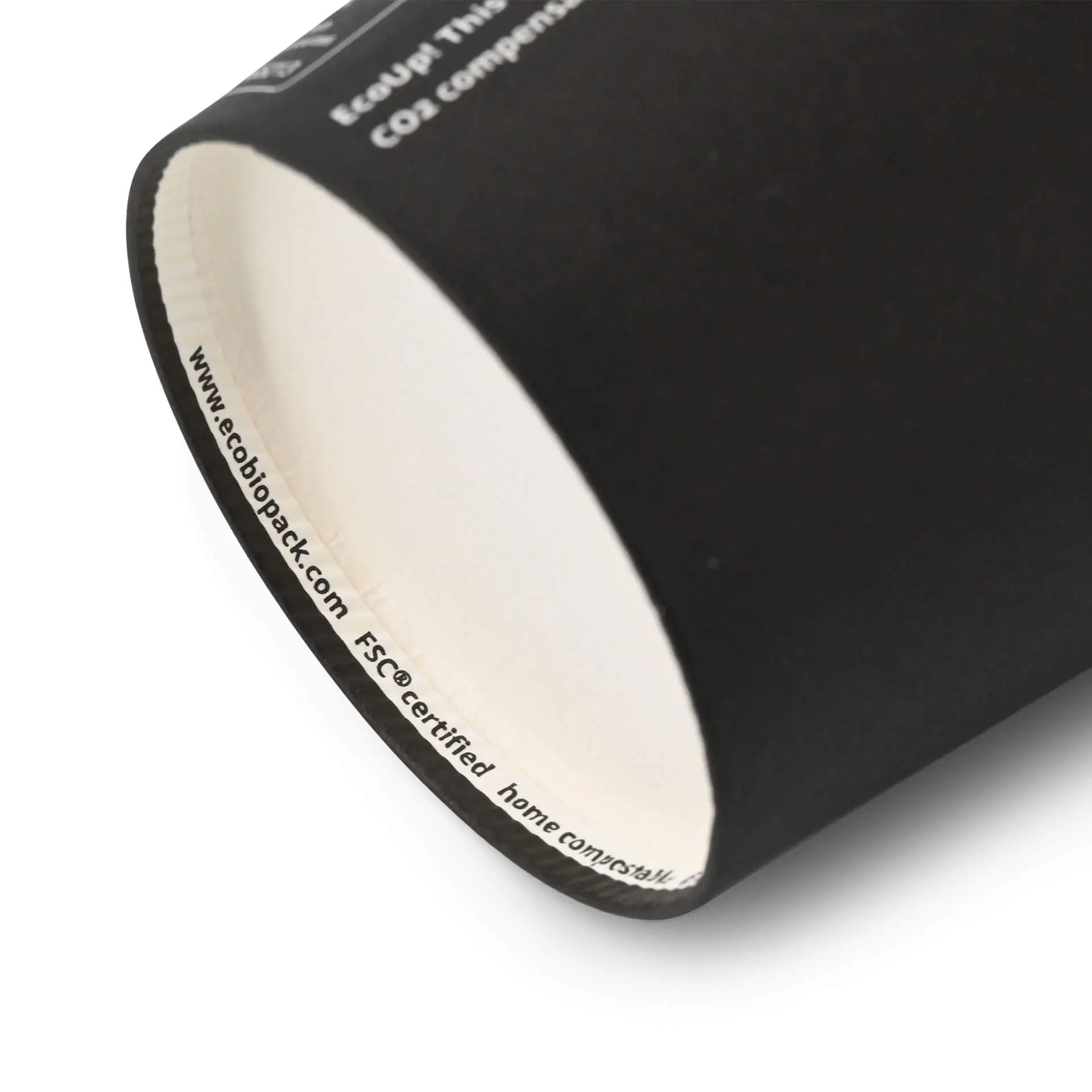 8 oz Paper cups single wall, Ø 80 mm, black