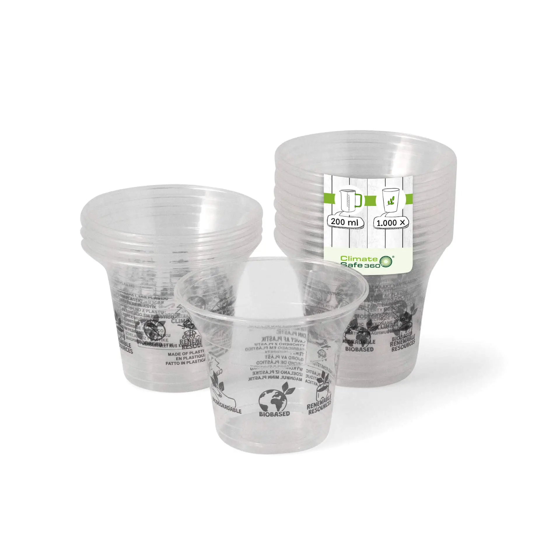 8 oz PLA Smoothie Cups, Ø 96 mm