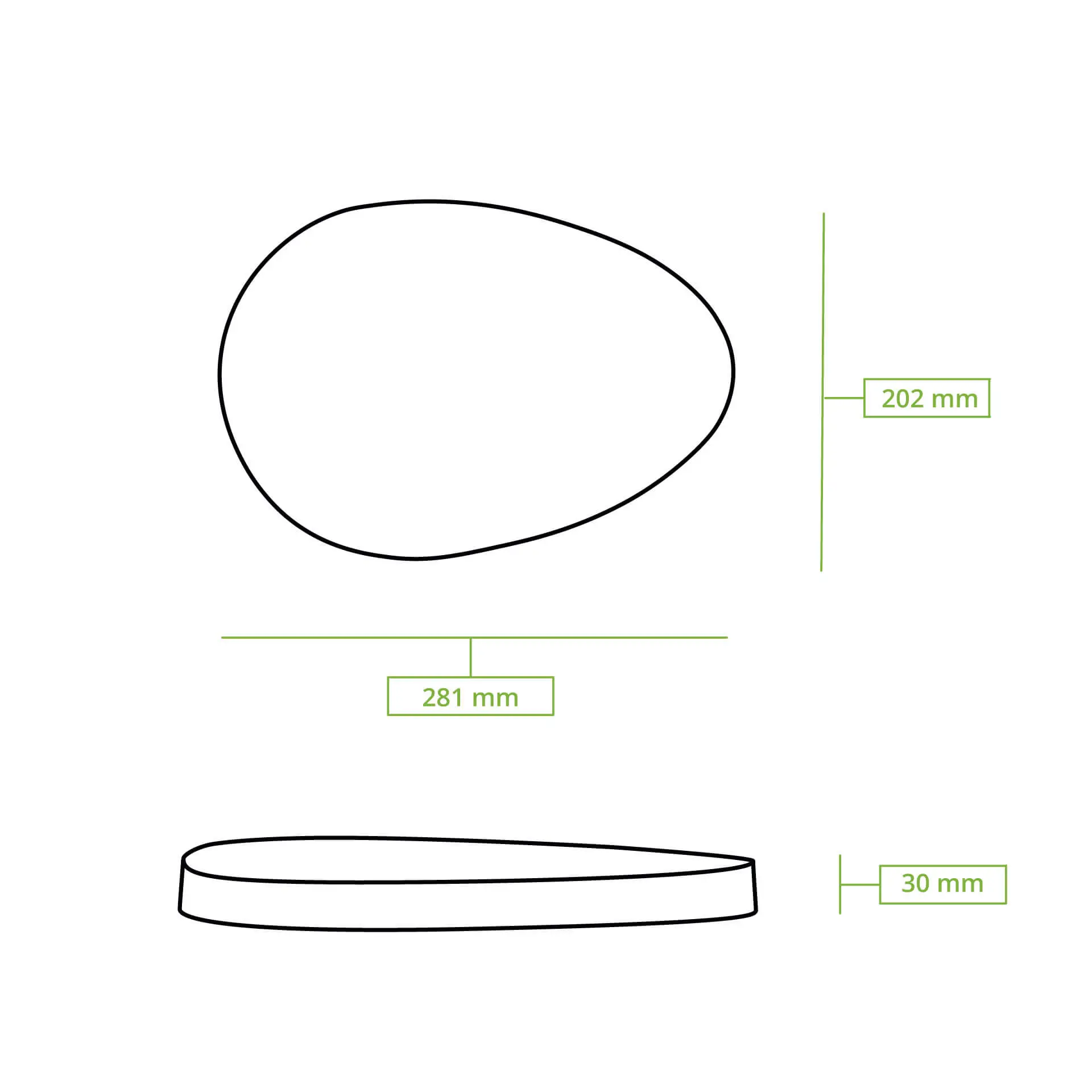 Reusable lids "merways Plate"  27.5 x 20 x 3 cm, PP, transparent