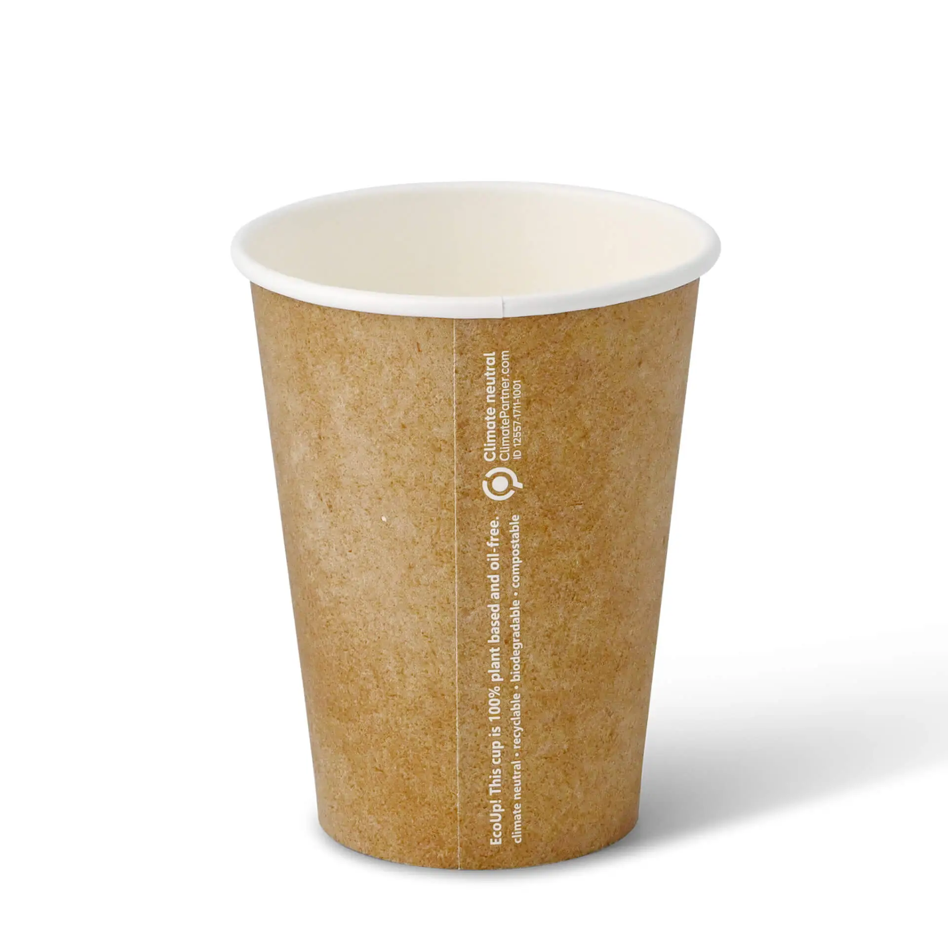 12 oz Paper cups single wall, Ø 90 mm, kraft