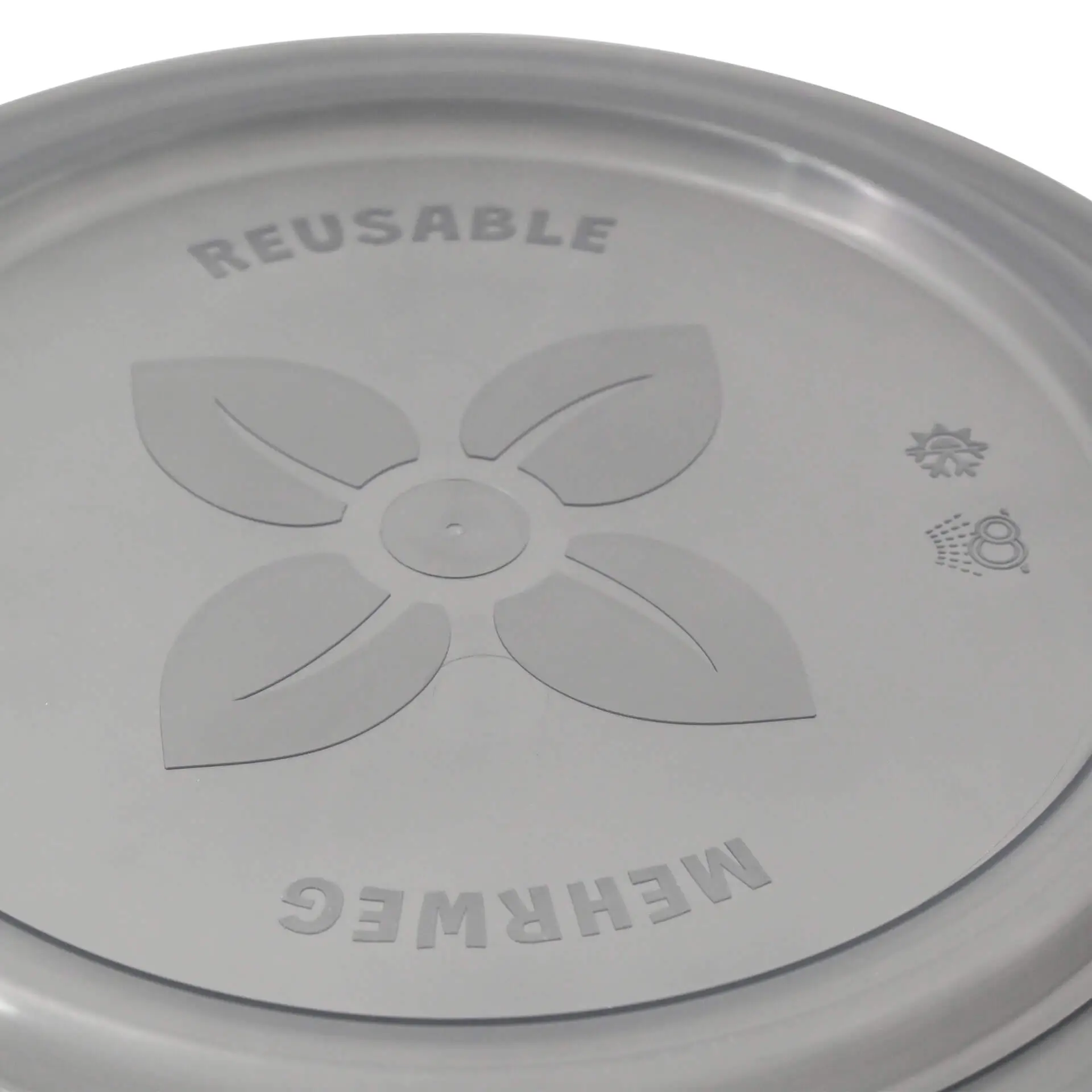 Reusable lids "merways Bowl" Ø 185 mm, PP, grey