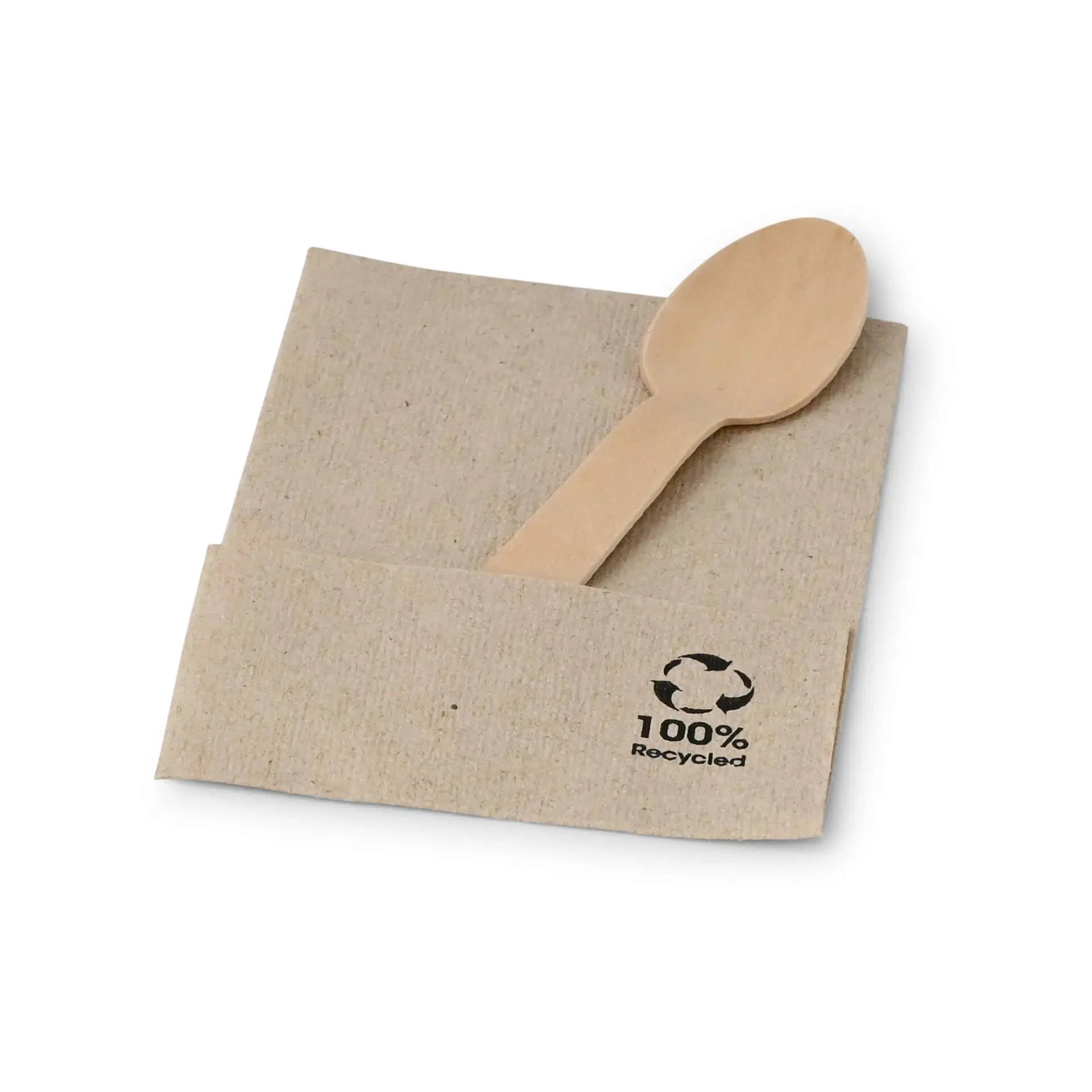 rPaper-Ice cream napkins 12 x 8.5 cm, 1-ply, folded, unbleached