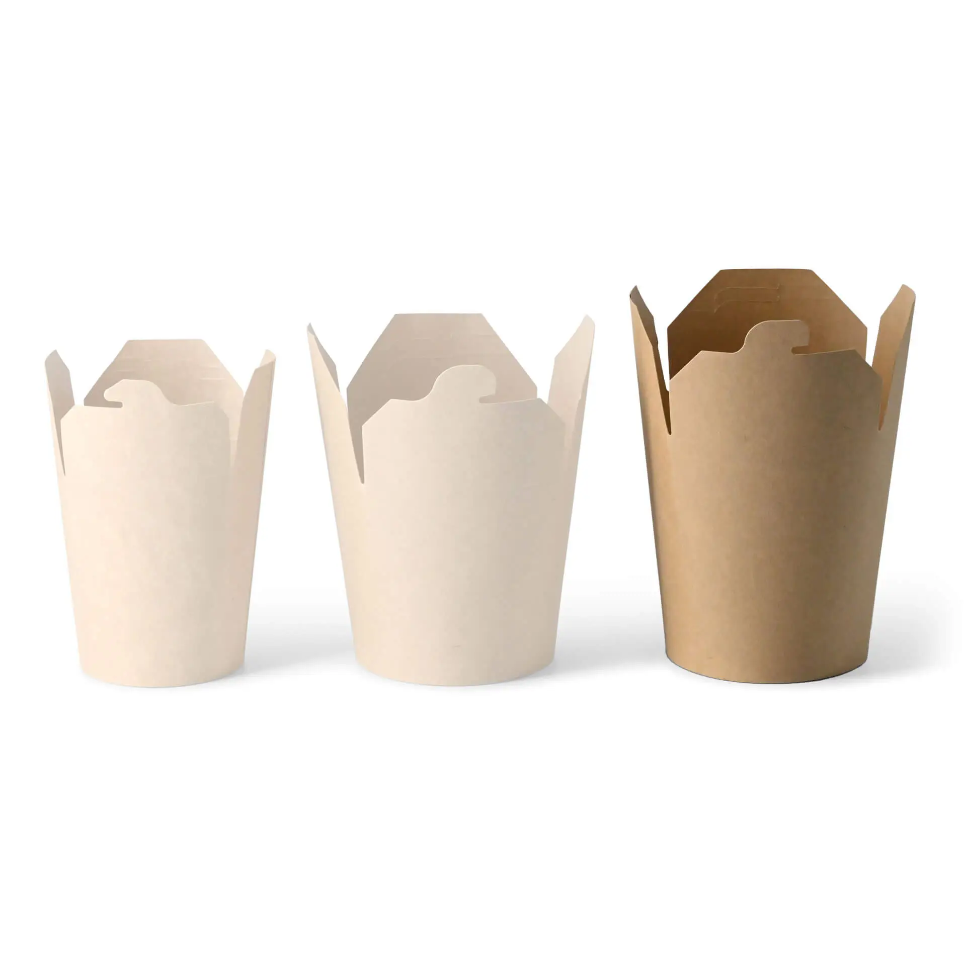 Noodle Boxes 800 ml, kraft, PLA-coated