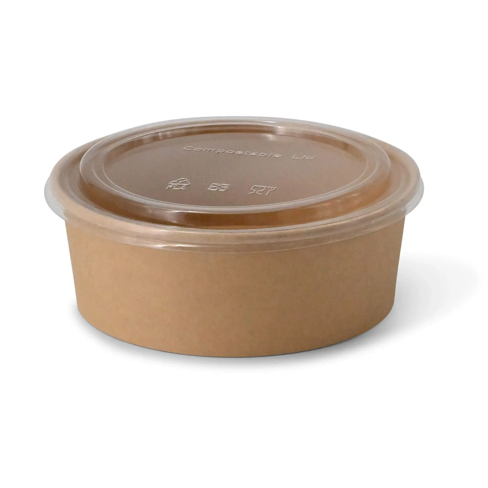 Premium-cardboard bowls 1.000 ml, Ø 185 mm, brown, round