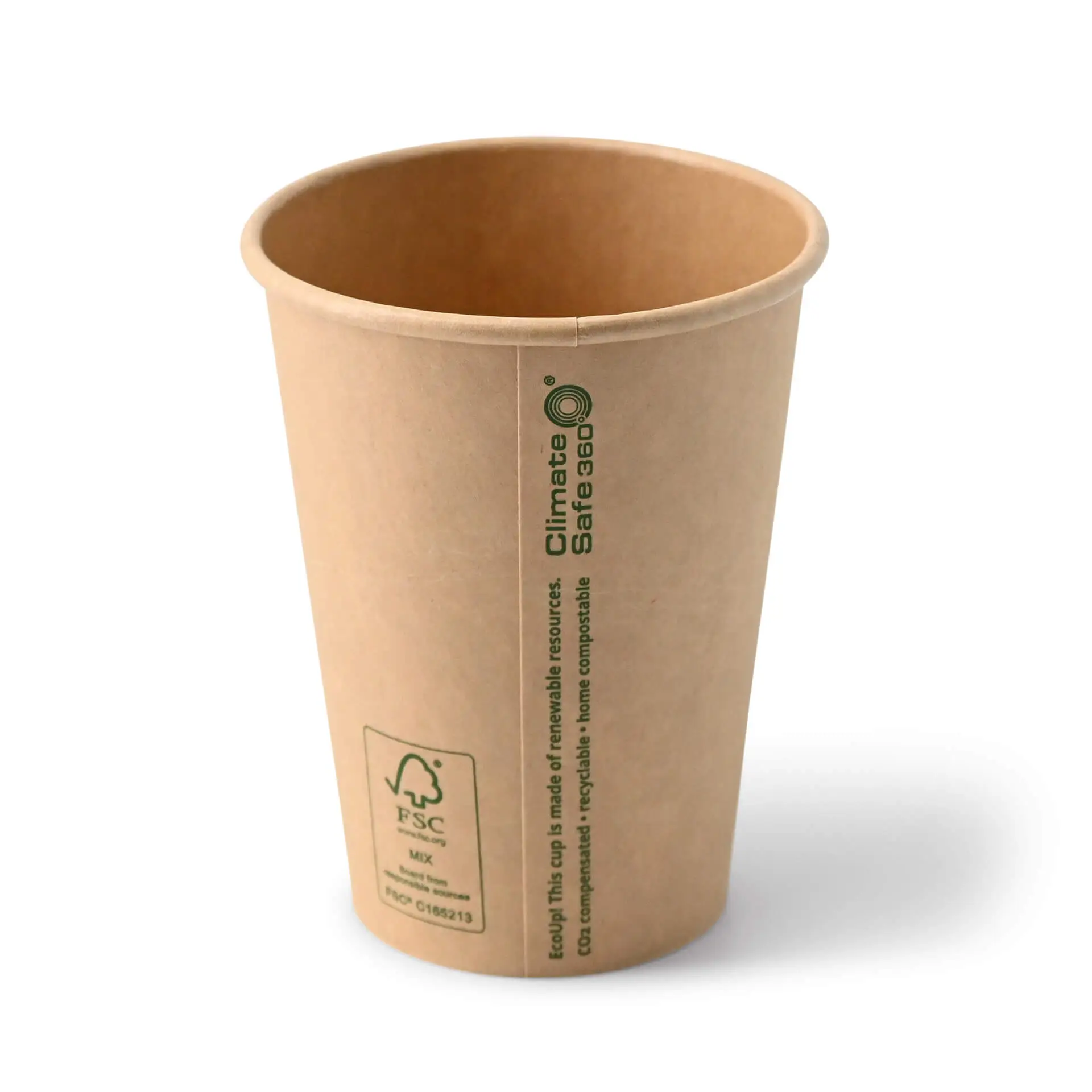 12 oz Paper cups single wall, Ø 90 mm, kraft